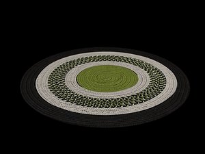 3d model circle rug