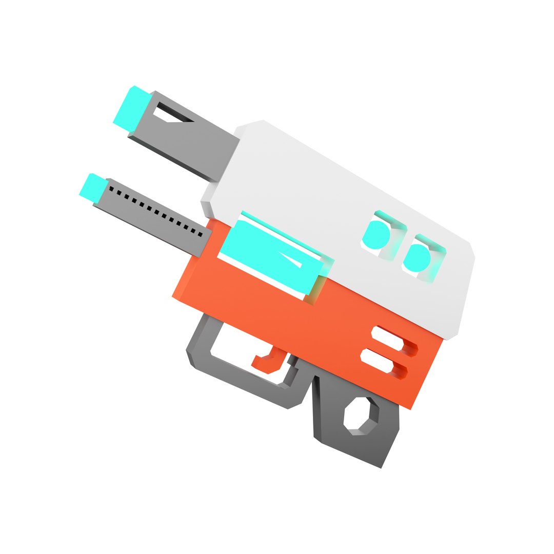 Laser gun of the future low poly icon 3D model - TurboSquid 2046425