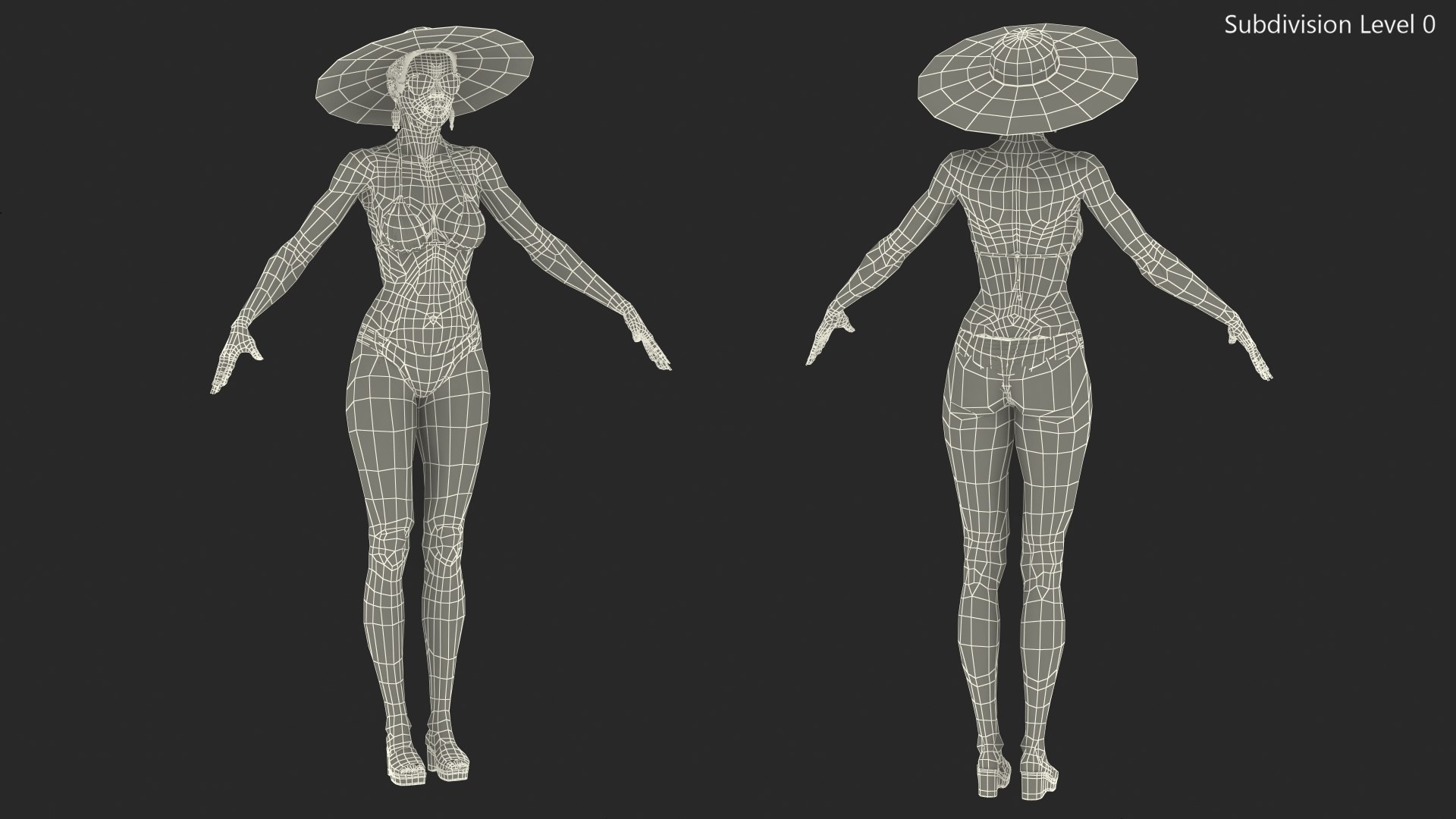 Light Skinned Bikini Girl 3D Model TurboSquid 1657986