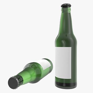 beer bottle 2 modeled 3d max