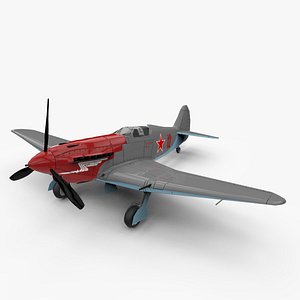 3d model yak-3 aircraft world