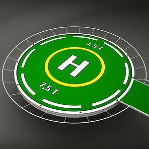 helicopter pad obj