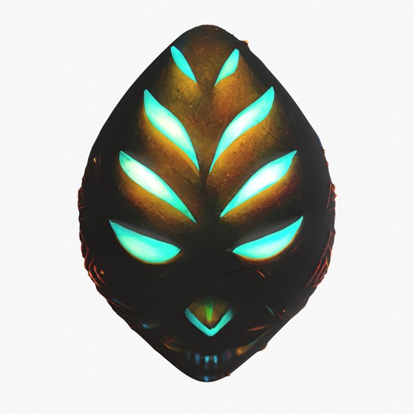 Alien Blue Egg 3D model