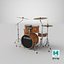 drums set 3D model