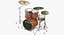 drums set 3D model