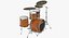 drums set 3D model