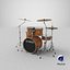 drums set 3D model