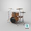 drums set 3D model