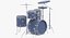 drums set 3D model