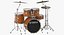 drums set 3D model