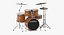 drums set 3D model