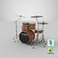drums set 3D model