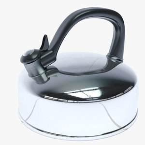 3D steel kettle model