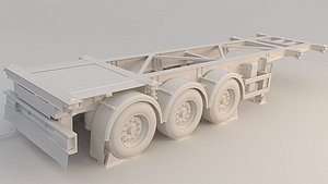 tra trailer semitrailer 3D model