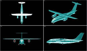 Fairchild Dornier 328 Jet Solid Assembly Model