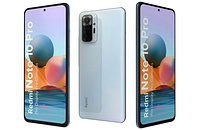 Xiaomi Redmi Note 10 Pro Glacial Blue Low Poly