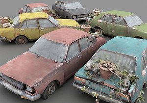classic wreck pack 3D model