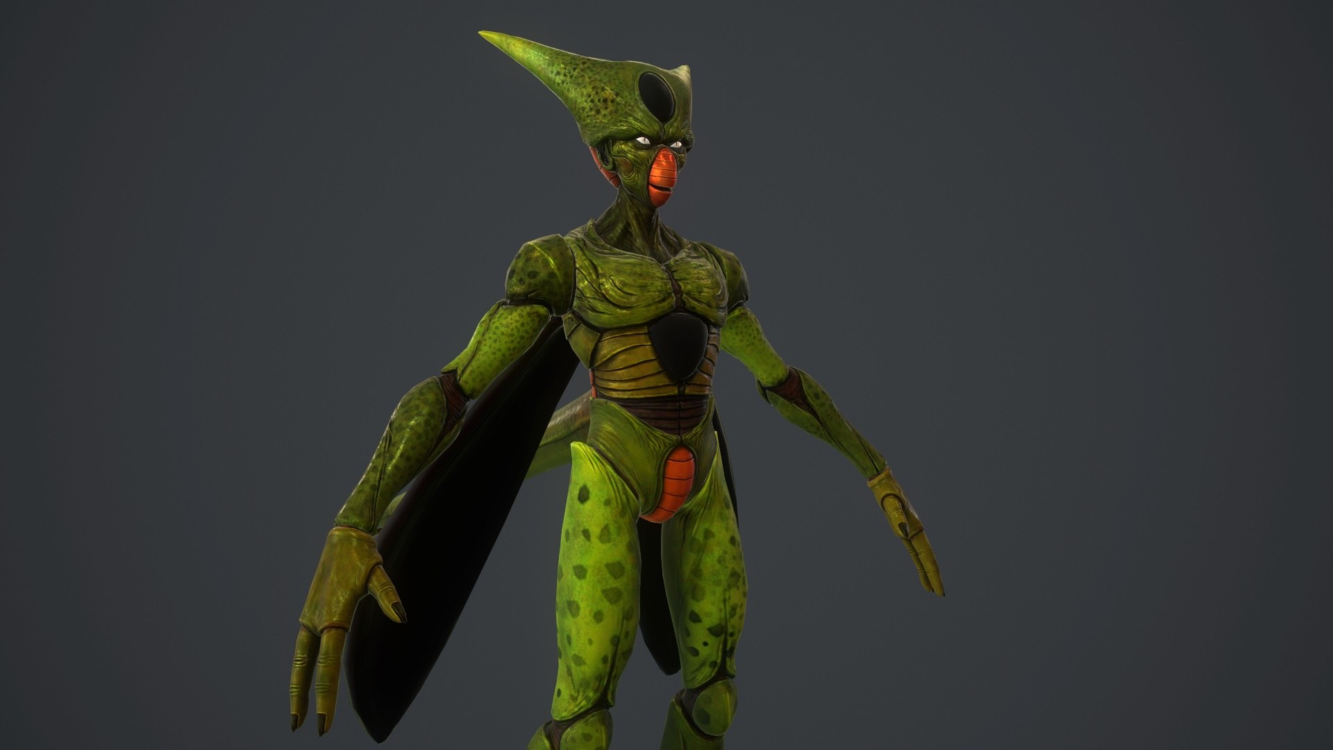 Cell Dragon Ball 3d Obj