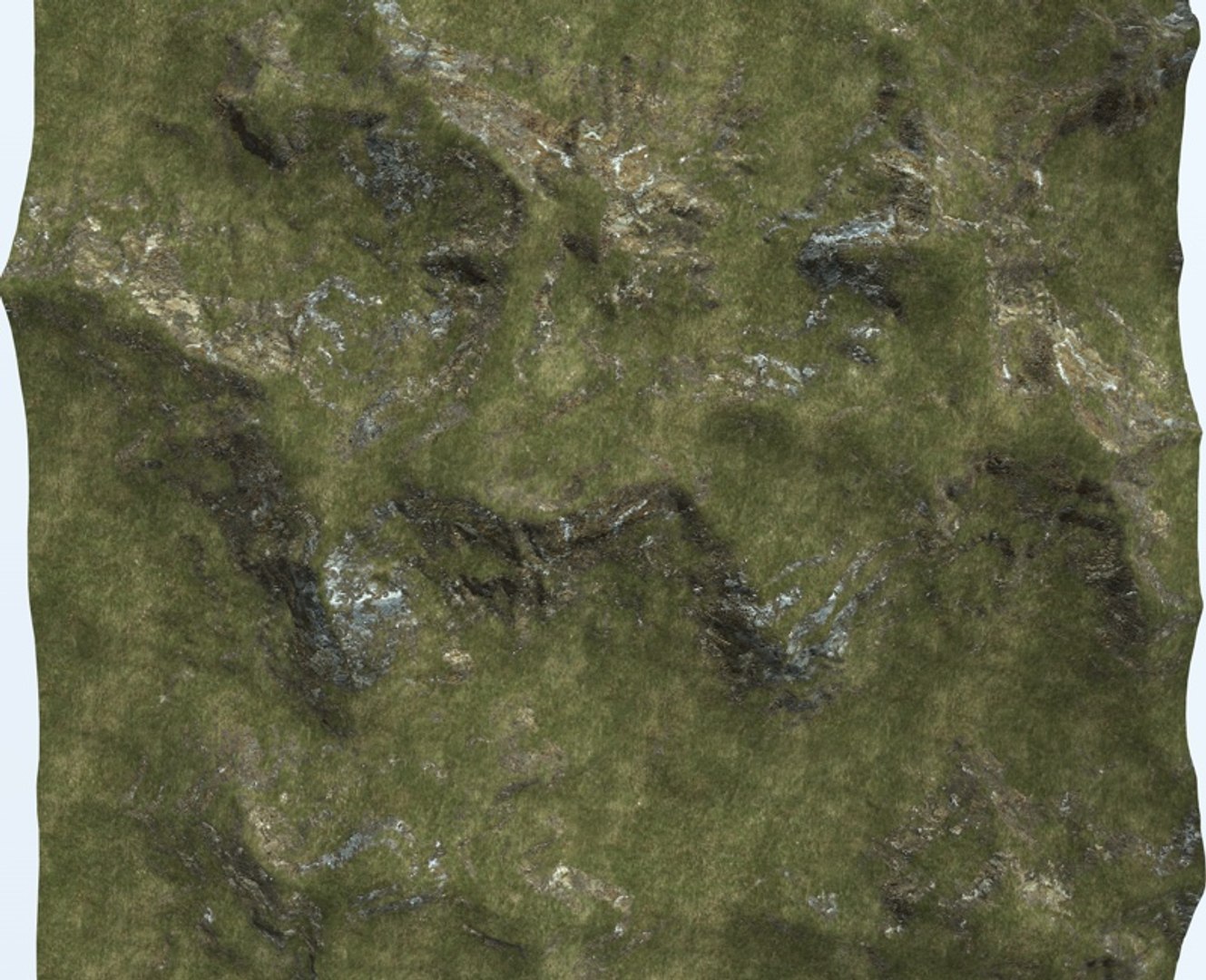 Terrain Landscape Mountains Obj