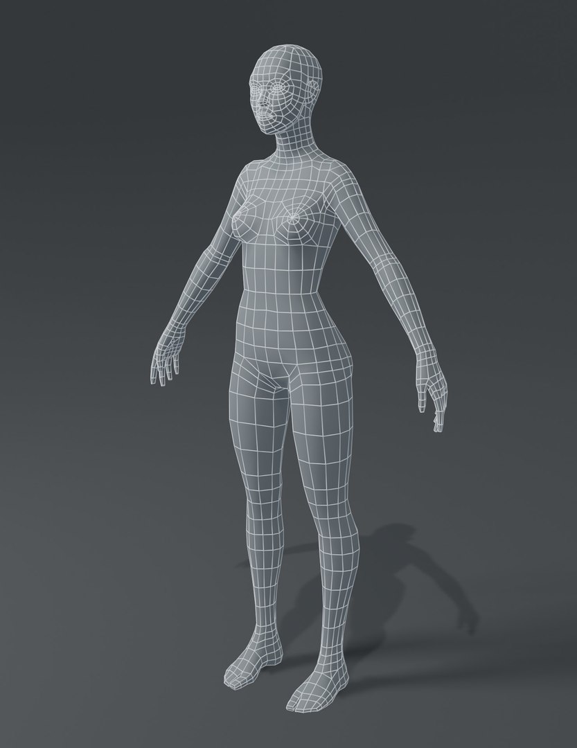 3D Human Body Base Mesh - TurboSquid 1530244