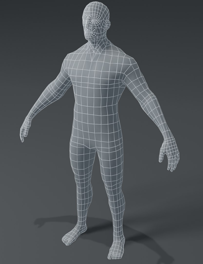 3D Human Body Base Mesh - TurboSquid 1530244