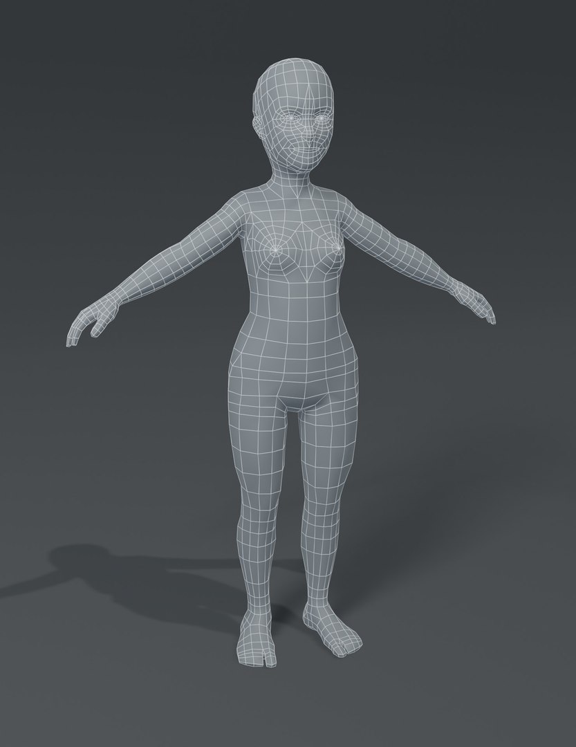 3D Human Body Base Mesh - TurboSquid 1530244