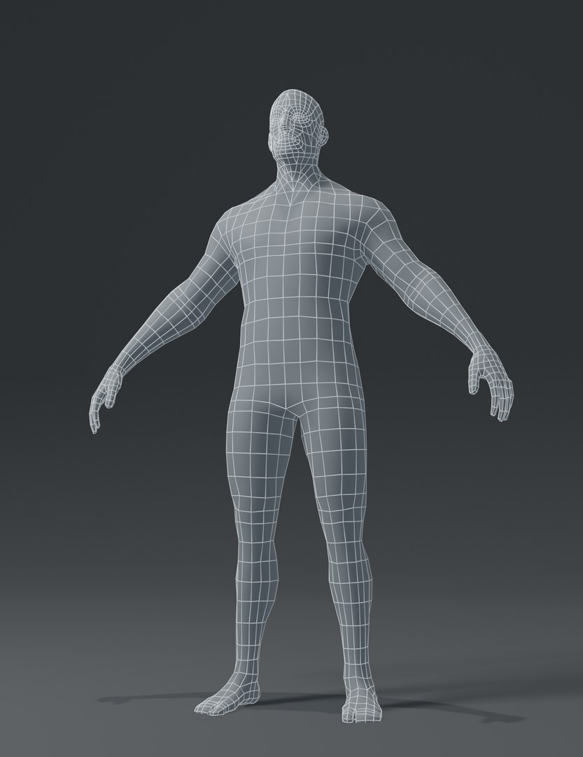 3D human body base mesh - TurboSquid 1530244