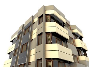 3D multi-story house