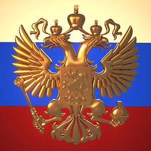 3D model coat arms russian