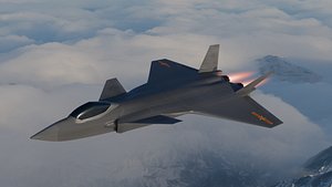 Chinese Fighter Jet Mighty Dragon J-20