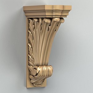 3d pilaster cnc intagli3d model