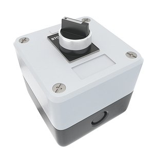 Industrial switch button gray