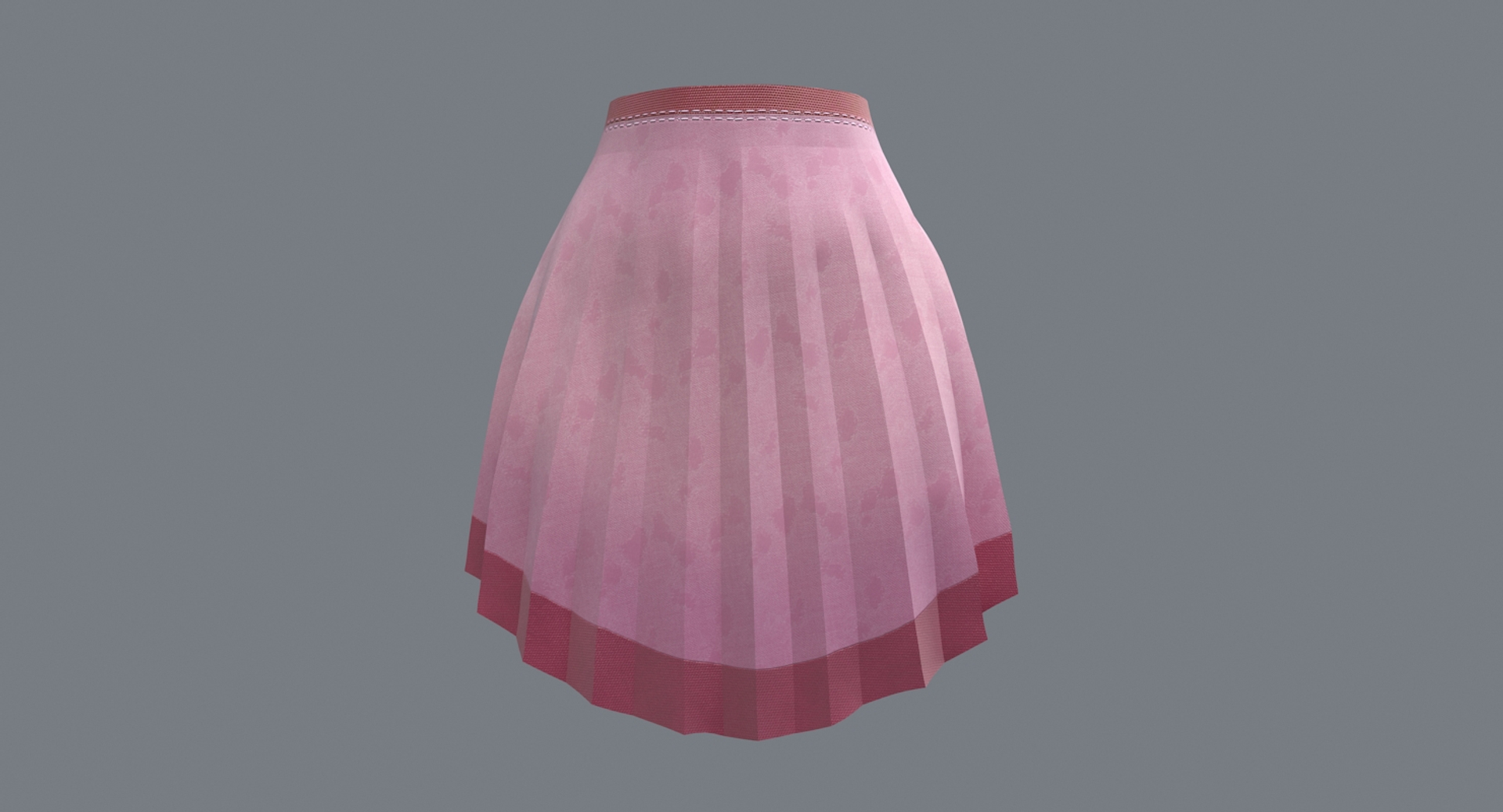 3d Model Skirt Pink Pleated - Turbosquid 1316315