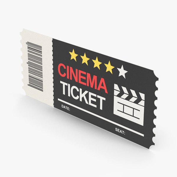 Black Cinema Ticket model