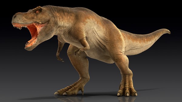 Desenhos animados tiranossauro rex rugindo