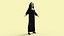 Cartoon Nun Woman Character 3D model