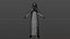 Cartoon Nun Woman Character 3D model