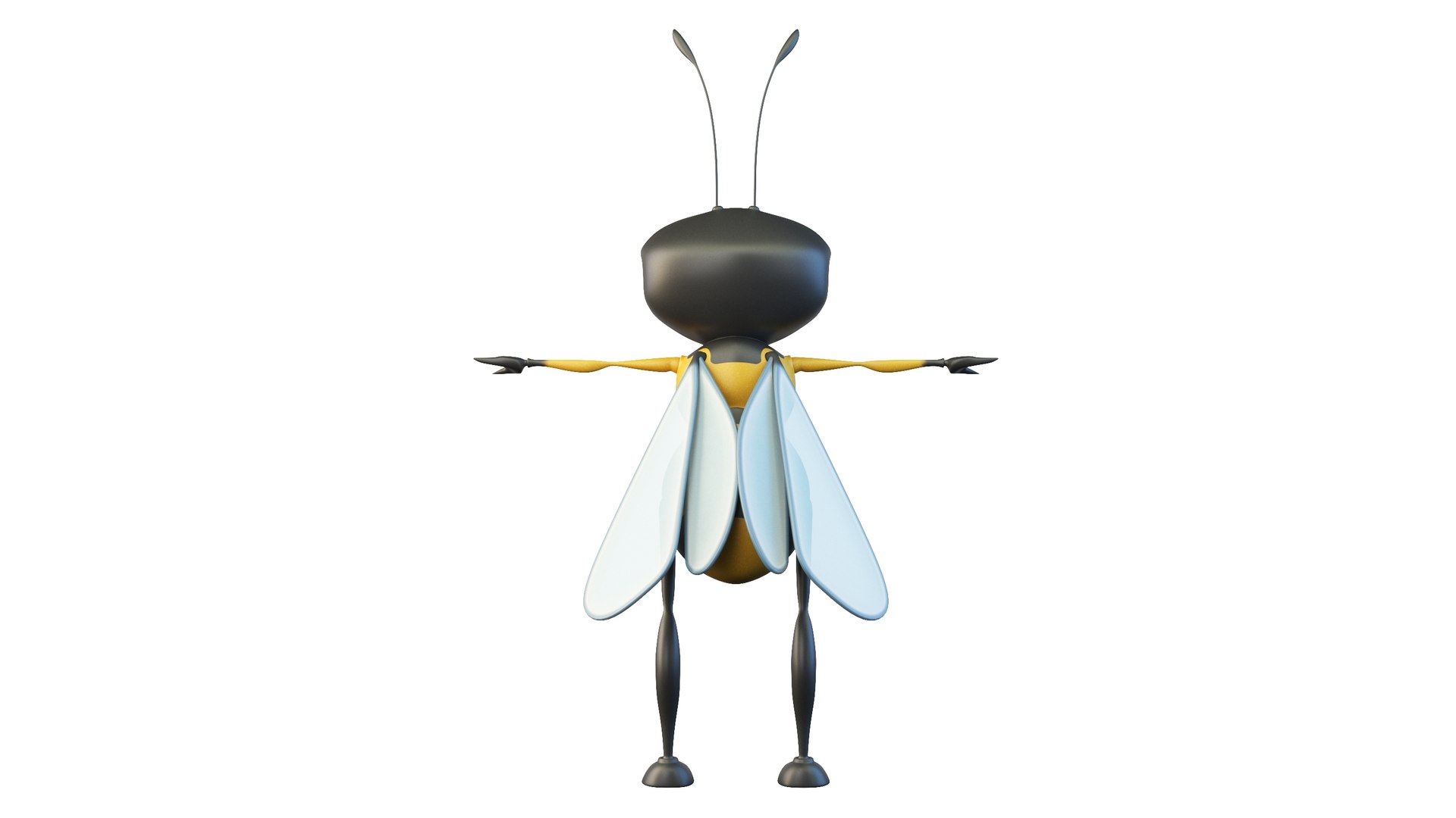Cartoon Bee Character 3D Model - TurboSquid 2070209