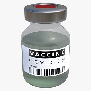 3D covid-19 vaccine vial model