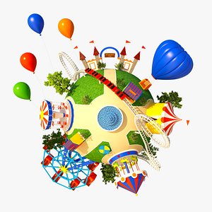 planet park 3d model