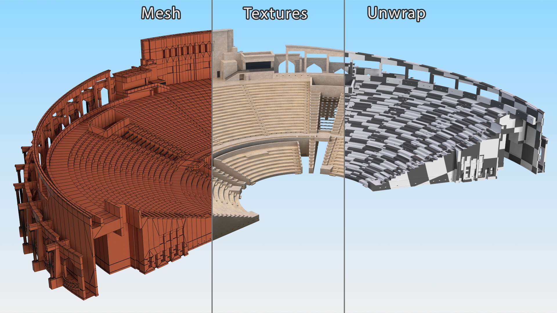 3D Classical Greek Theater - TurboSquid 2296428