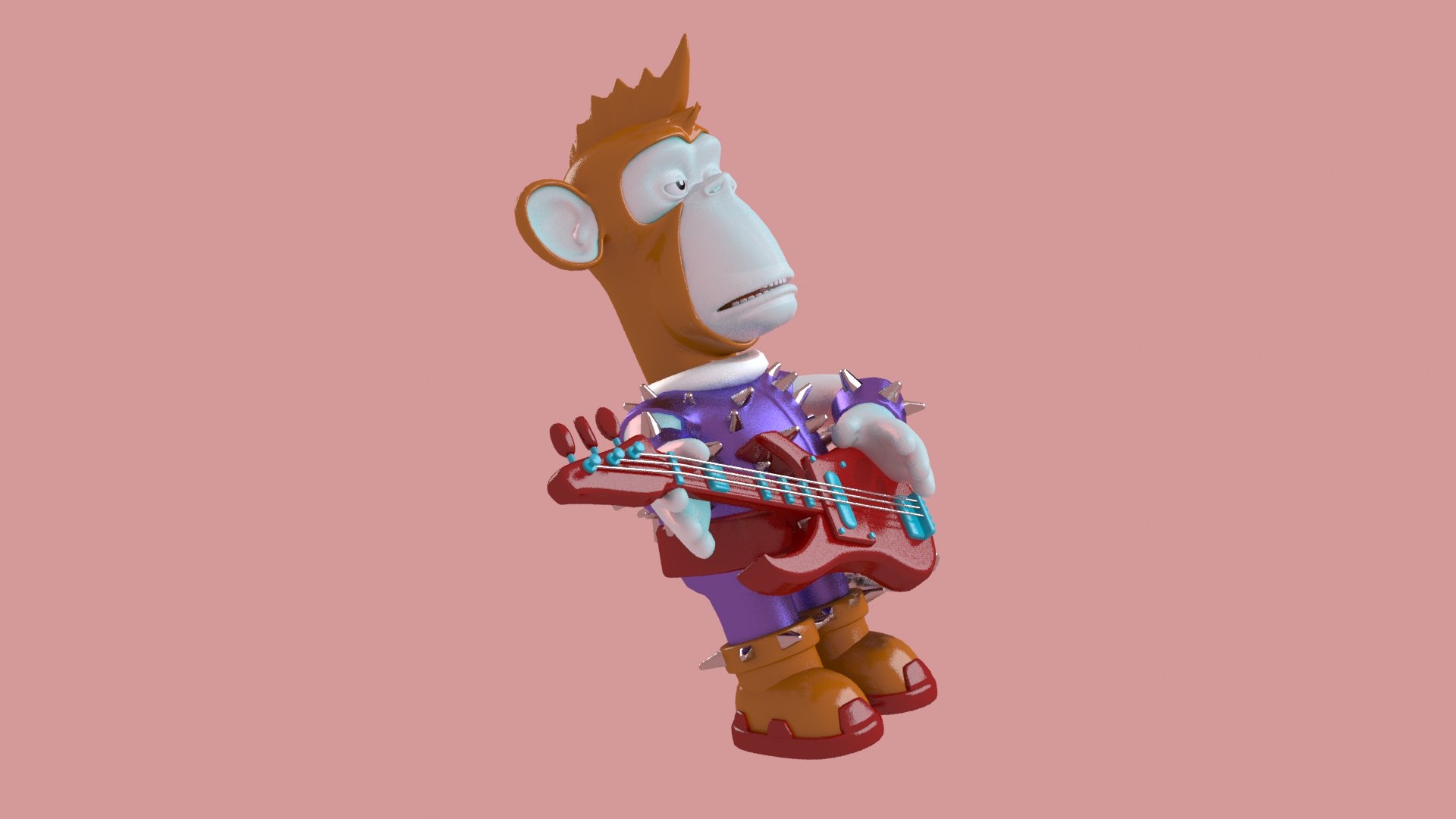 3D Model Monkey Toon Yacht Chimp Club Unreal Bored Mod Engine ...