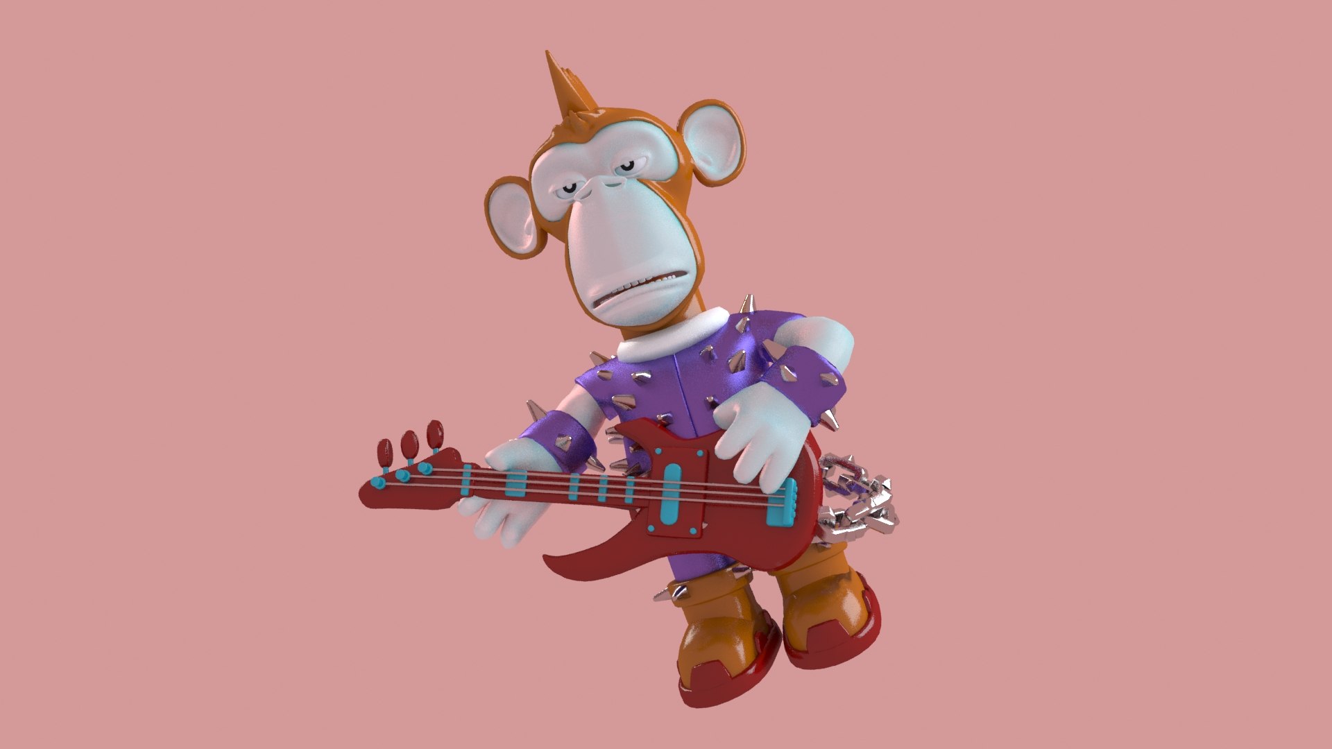 3D Model Monkey Toon Yacht Chimp Club Unreal Bored Mod Engine ...
