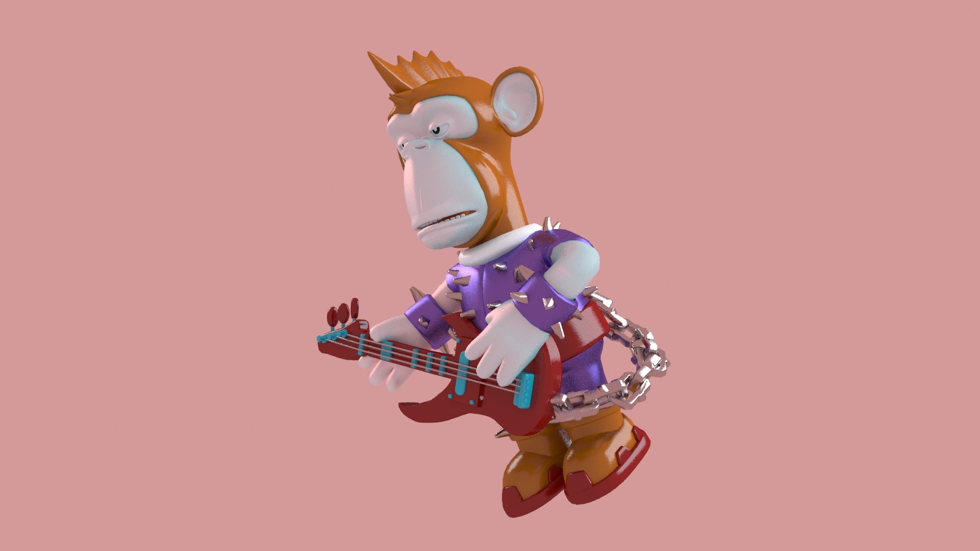 3D Model Monkey Toon Yacht Chimp Club Unreal Bored Mod Engine ...