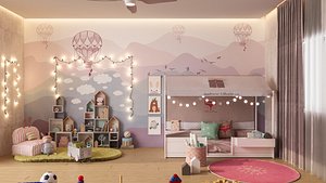 Kids bedroom1 3D model