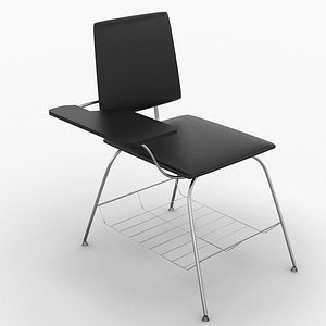 3D school desk model