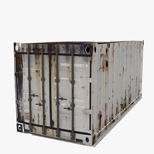 Container white 3D model