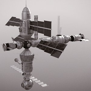 3d satellite mir inspired