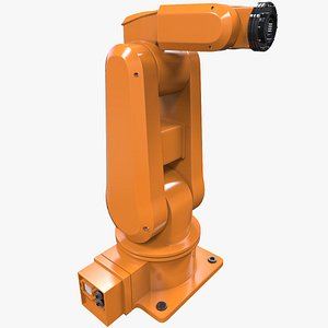 3d model industrial robot arm
