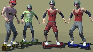 Hover Board Actions 3D model